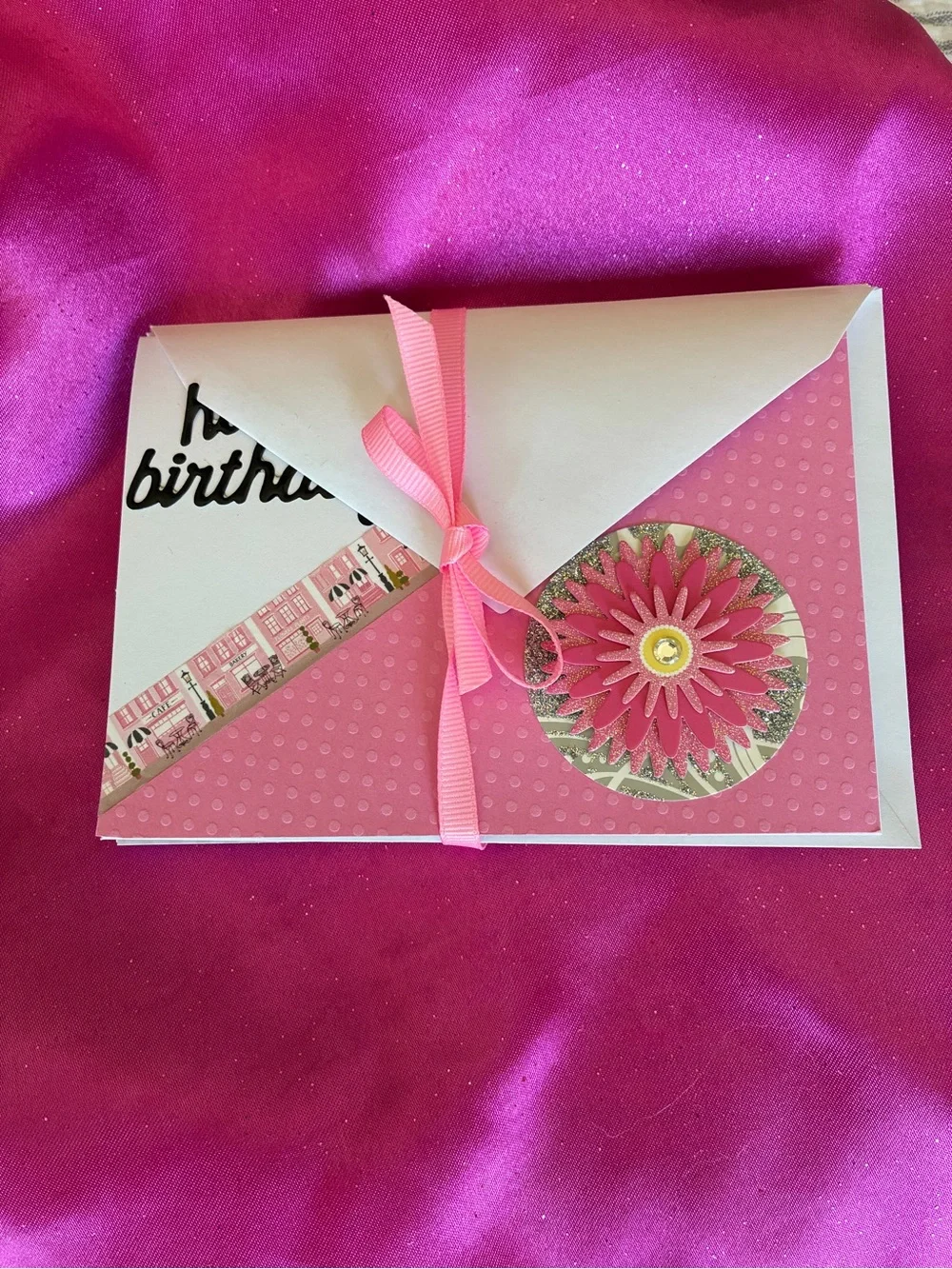 Handcrafted Birthday Cards, 4-Pak, Unique for your BFF’s